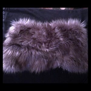 ⭐️ Dark Gray Faux Fur Thick Collar Infinity Scarf